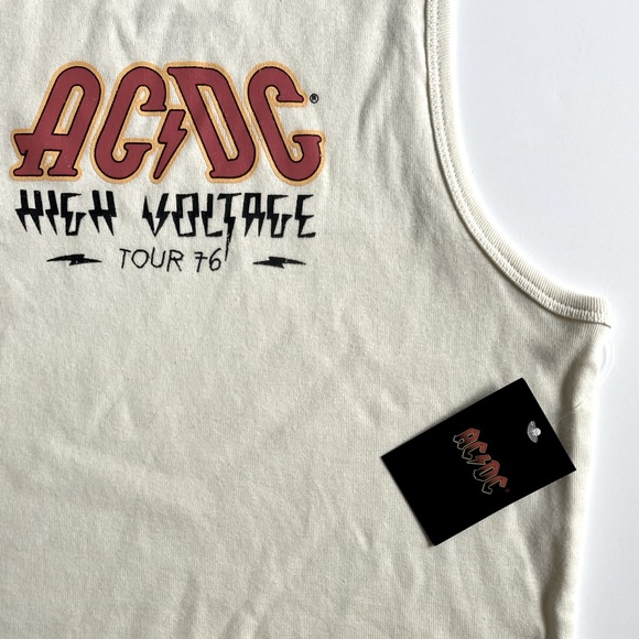 AC/DC High Voltage Tour 76 Graphic Tank Top Tee NWT - Picture 4 of 7